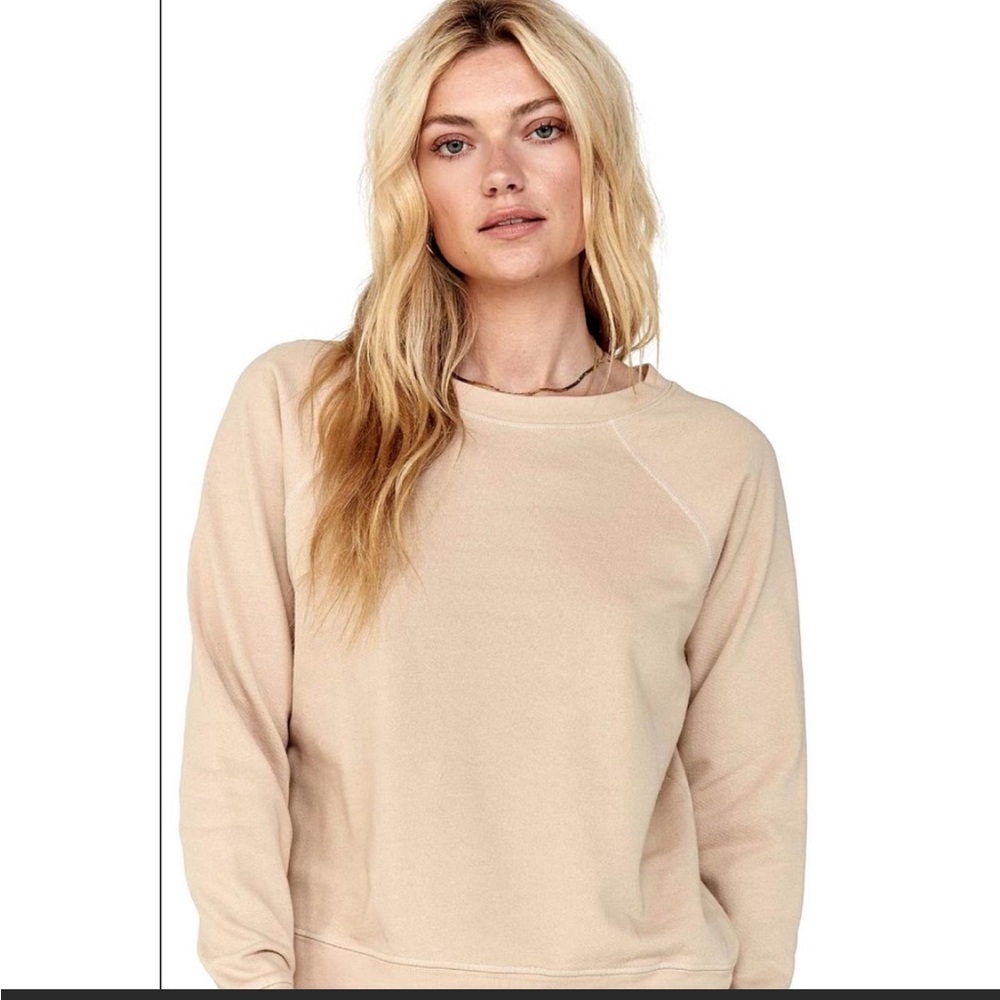 MATE the Label Organic Terry Raglan Sweatshirt in Latté